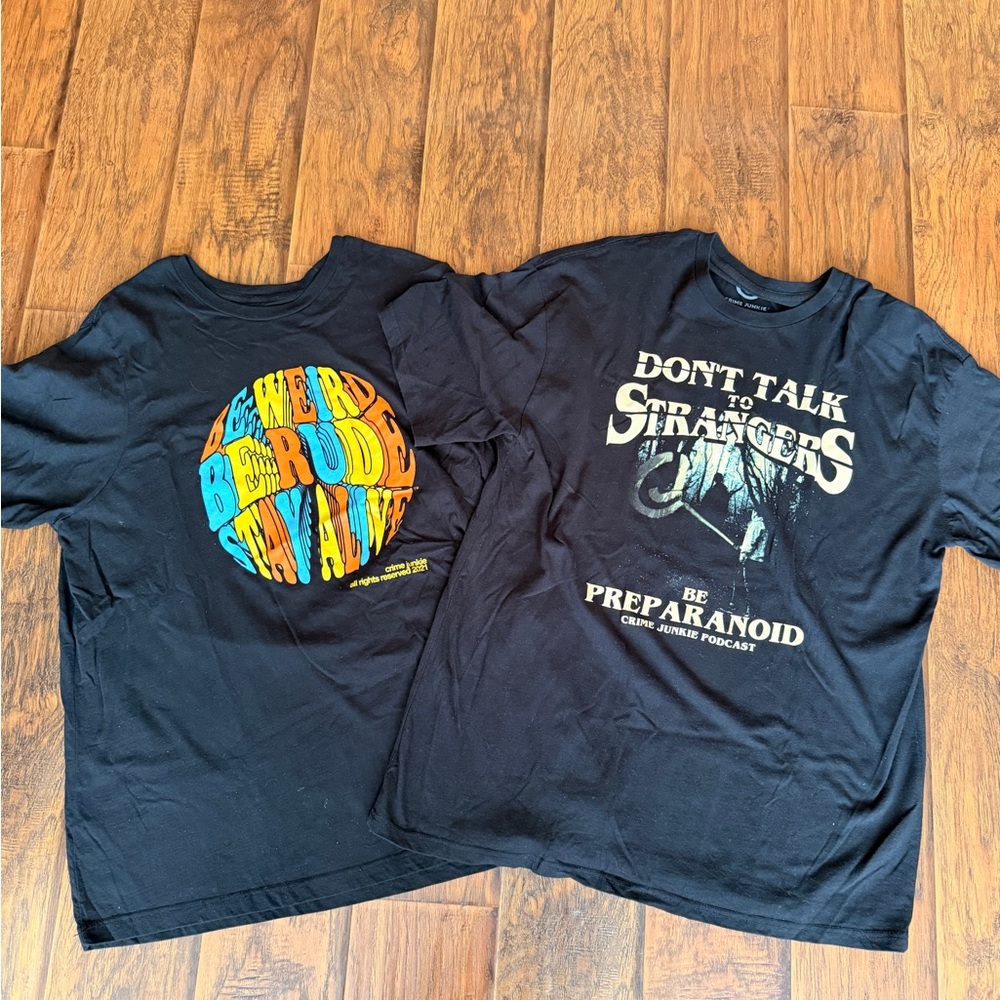 Graphic Black Kids T-Shirts Set